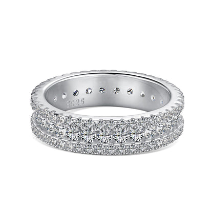 [Lumi Jewelry]Delicate Colorful Round Cut Daily Ring
