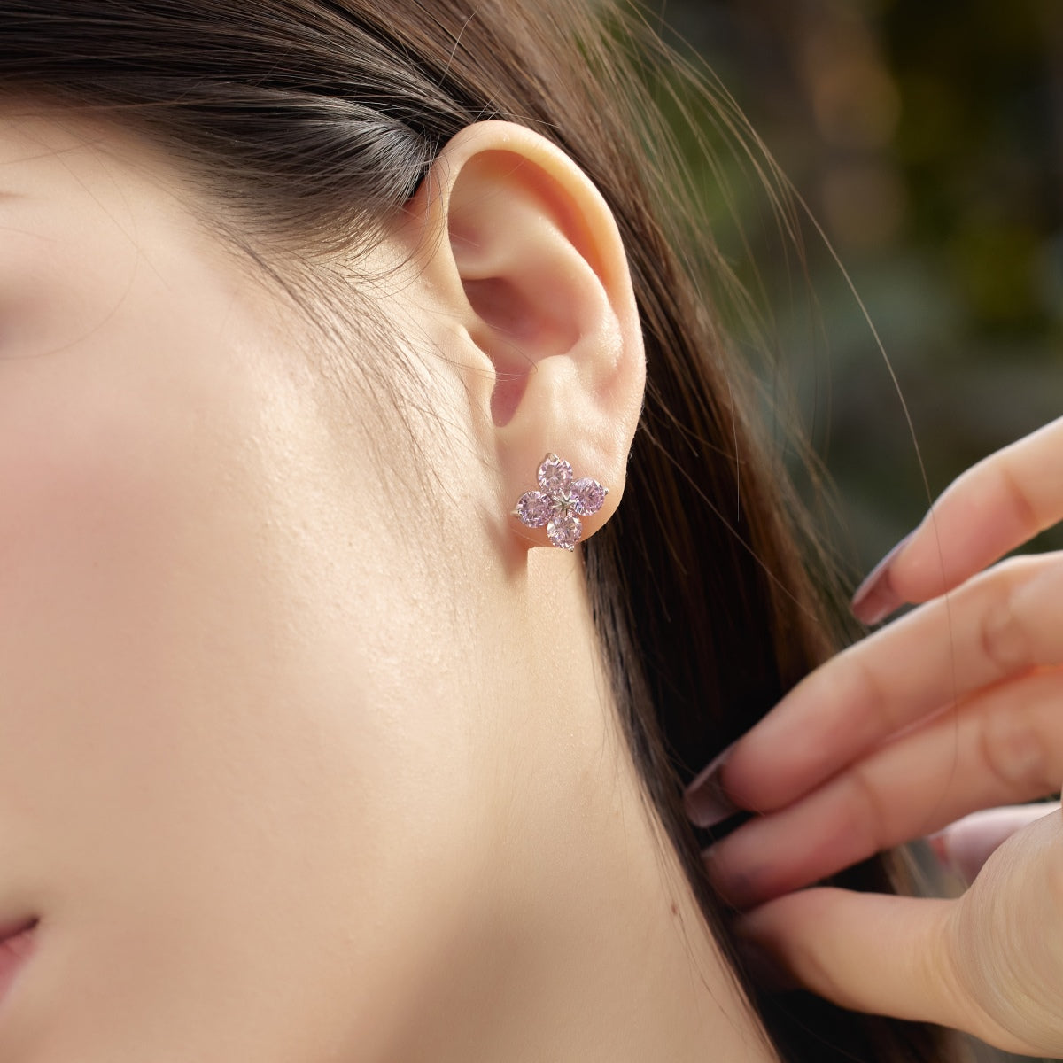 [Lumi Jewelry]Four-Leaf Clover Eight-Pointed Star Earrings