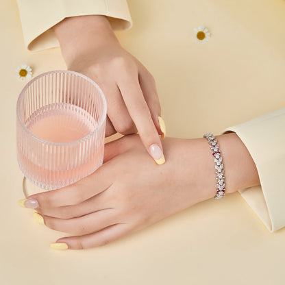 [Lumi Jewelry]Dainty Exquisite Flower Shape Daily Bracelet