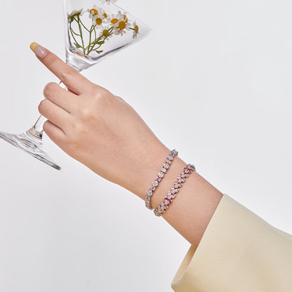 [Lumi Jewelry]Dainty Exquisite Flower Shape Daily Bracelet