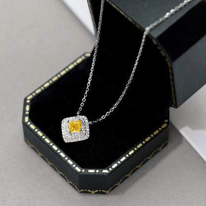 [Lumi Jewelry]Sparkling Asscher Cut Necklace