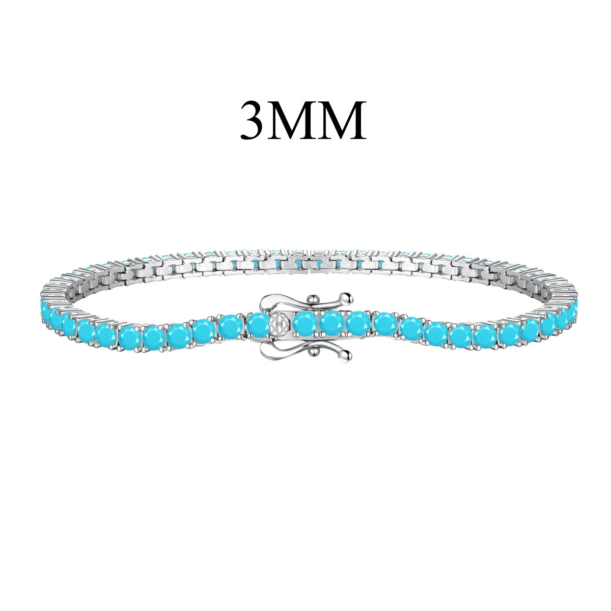 [Lumi Jewelry]Dainty Charming Round Cut Tennis Bracelet