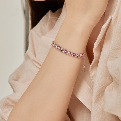[Lumi Jewelry]Dainty Radiant Emerald Cut Daily Bracelet