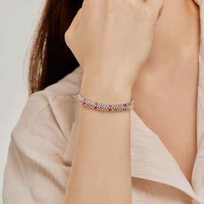 [Lumi Jewelry]Dainty Radiant Emerald Cut Daily Bracelet