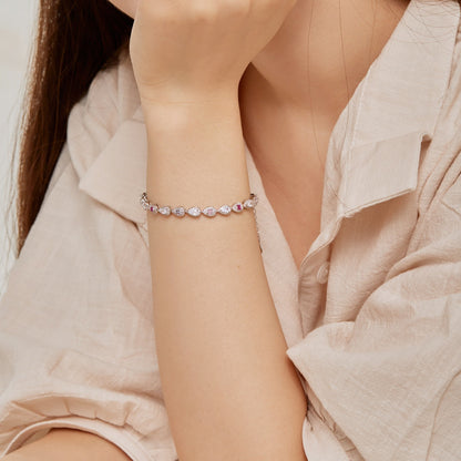 [Lumi Jewelry]0.25 Carat Radiant Water Drop Shape Daily Bracelet