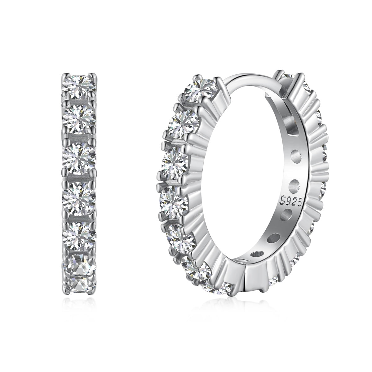[Lumi Jewelry]Radiant Colorful Round Cut Earrings