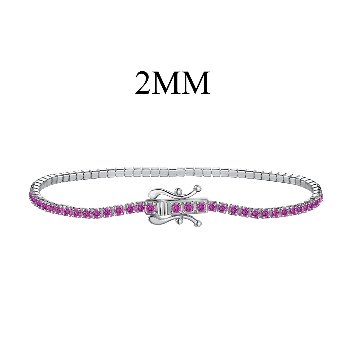 [Lumi Jewelry]Radiant Colorful Round Cut Party Bracelet