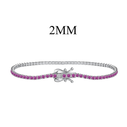 [Lumi Jewelry]Radiant Colorful Round Cut Party Bracelet