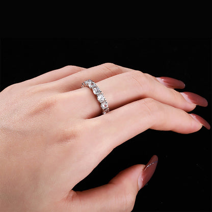 [Lumi Jewelry]Eternity Round Cut Tennis Ring