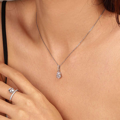 [Lumi Jewelry]Delicate Water Drop Shape Fashion Necklace