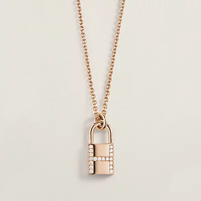 [Lumi Jewelry]HM ADVANCED NICHE LOCK HEAD NECKLACE DIAMONDS