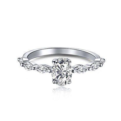 [Lumi Jewelry]0.75 Carat Luxurious Vibrant Elongated Cushion Cut Daily Ring