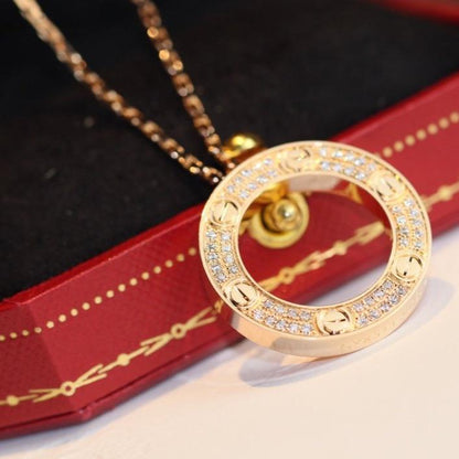 [Lumi Jewelry]LOVE NECKLACE ADJUSTABLE ROSE GOLD