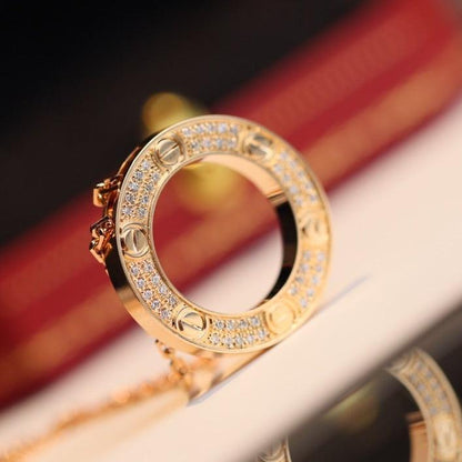[Lumi Jewelry]LOVE NECKLACE ADJUSTABLE ROSE GOLD