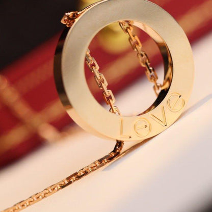 [Lumi Jewelry]LOVE NECKLACE ADJUSTABLE ROSE GOLD