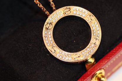 [Lumi Jewelry]LOVE NECKLACE ADJUSTABLE ROSE GOLD