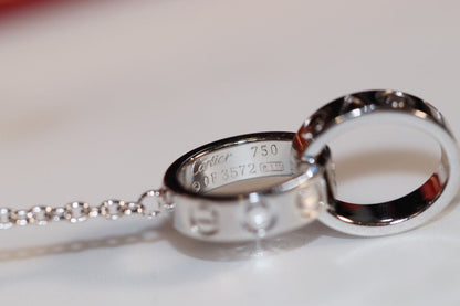 [Lumi Jewelry]LOVE NECKLACE PINK GOLD AND SILVER