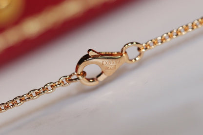 [Lumi Jewelry]LOVE NECKLACE PINK GOLD AND SILVER