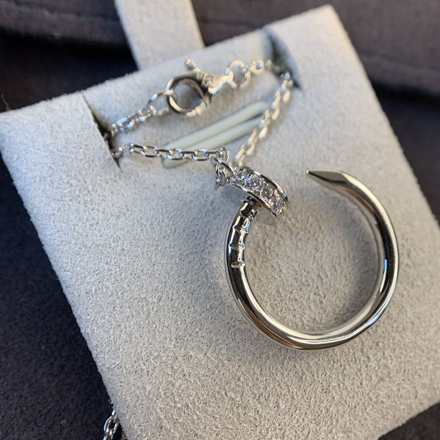 [Lumi Jewelry]JUSTE NECKLACE SILVER DIAMONDS
