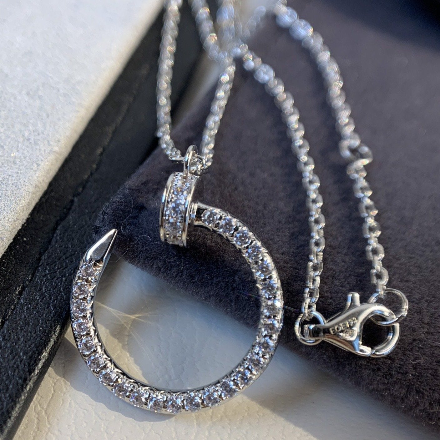 [Lumi Jewelry]JUSTE NECKLACE SILVER DIAMONDS