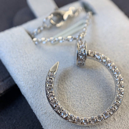 [Lumi Jewelry]JUSTE NECKLACE SILVER DIAMONDS