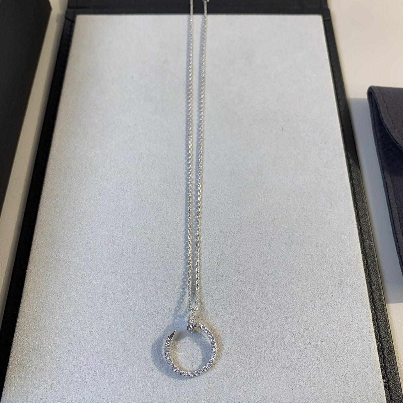 [Lumi Jewelry]JUSTE NECKLACE SILVER DIAMONDS