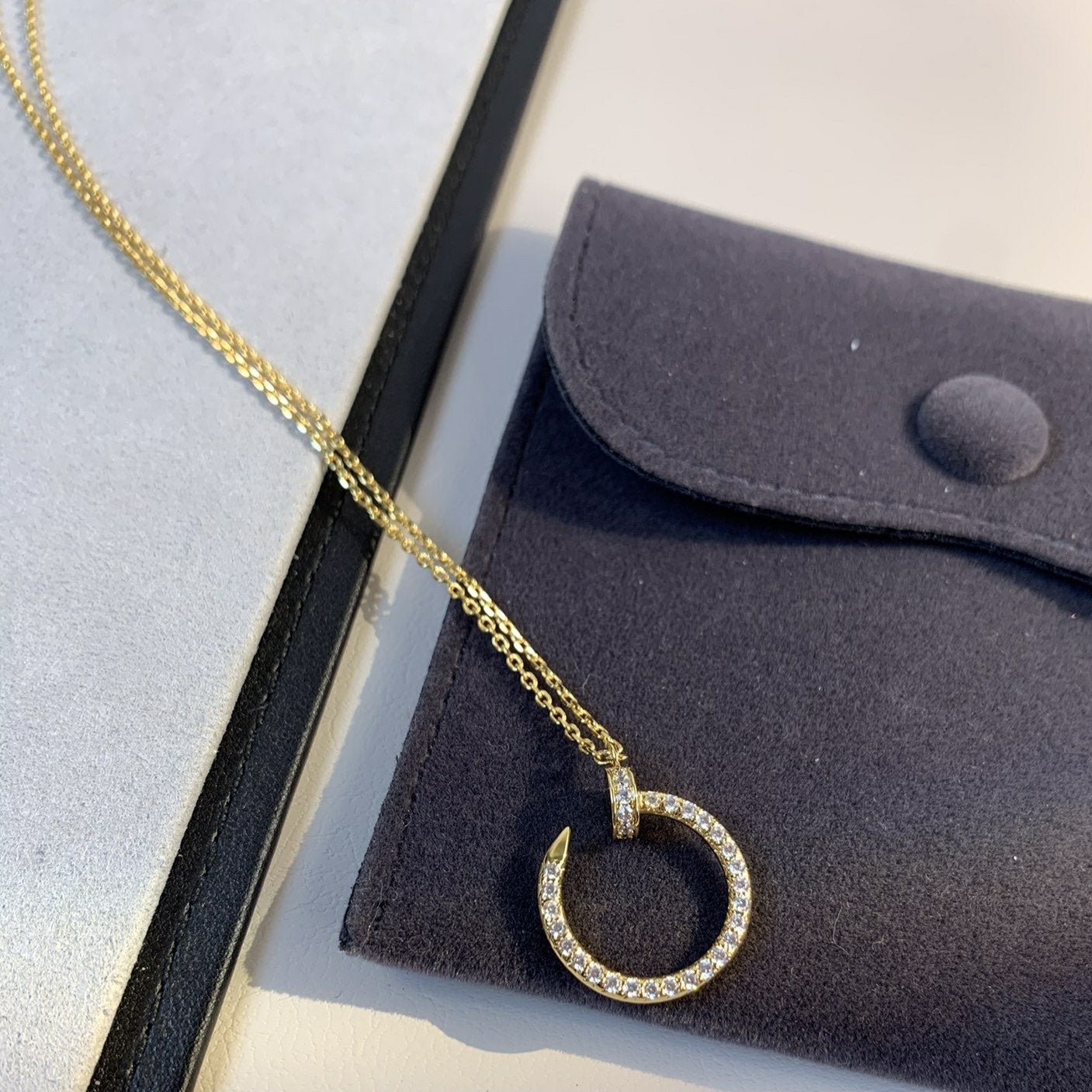 [Lumi Jewelry]JUSTE NECKLACE GOLD DIAMONDS