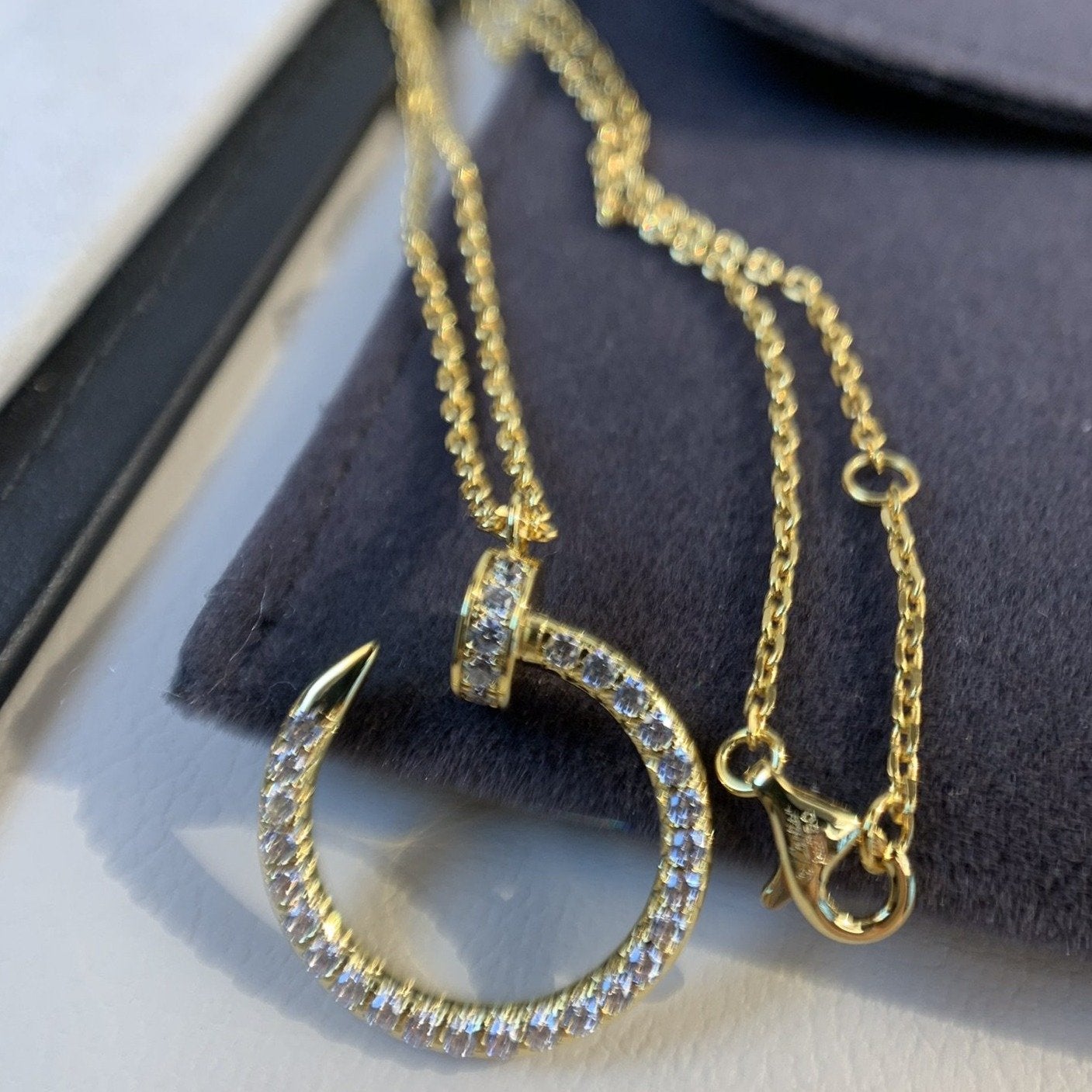 [Lumi Jewelry]JUSTE NECKLACE GOLD DIAMONDS