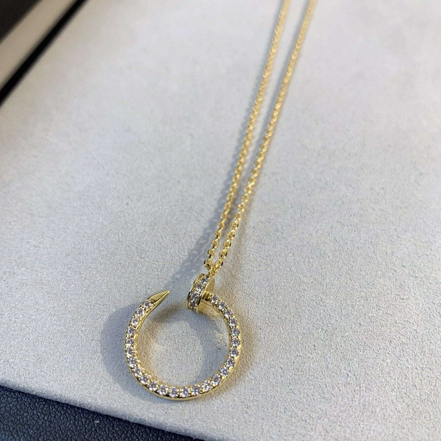 [Lumi Jewelry]JUSTE NECKLACE GOLD DIAMONDS