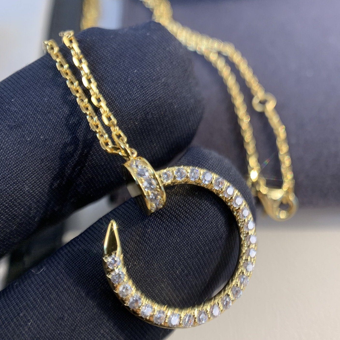 [Lumi Jewelry]JUSTE NECKLACE GOLD DIAMONDS