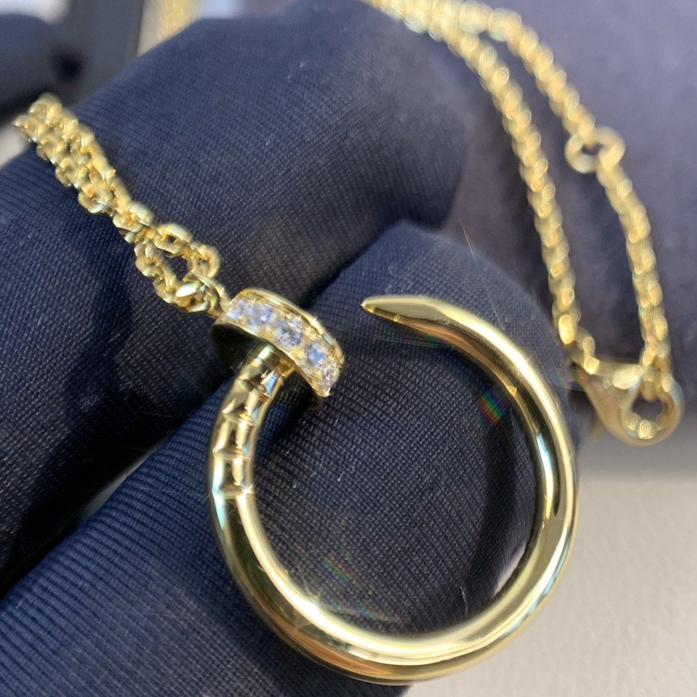 [Lumi Jewelry]JUSTE NECKLACE GOLD DIAMONDS