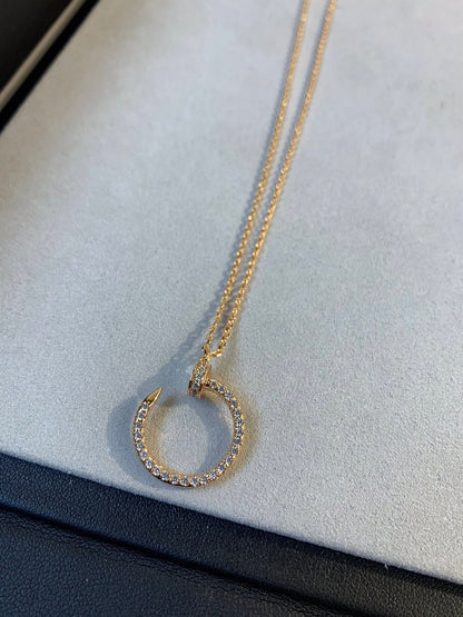 [Lumi Jewelry]JUSTE NECKLACE PINK GOLD DIAMONDS