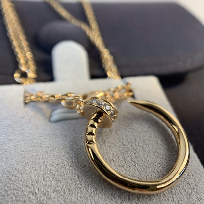 [Lumi Jewelry]JUSTE NECKLACE PINK GOLD DIAMONDS