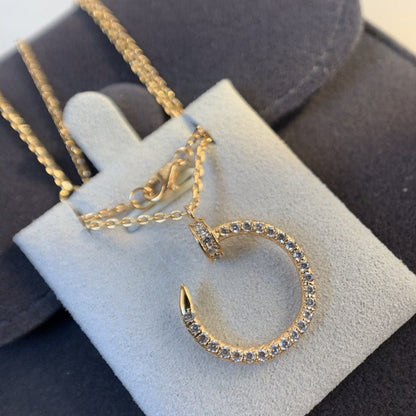 [Lumi Jewelry]JUSTE NECKLACE PINK GOLD DIAMONDS