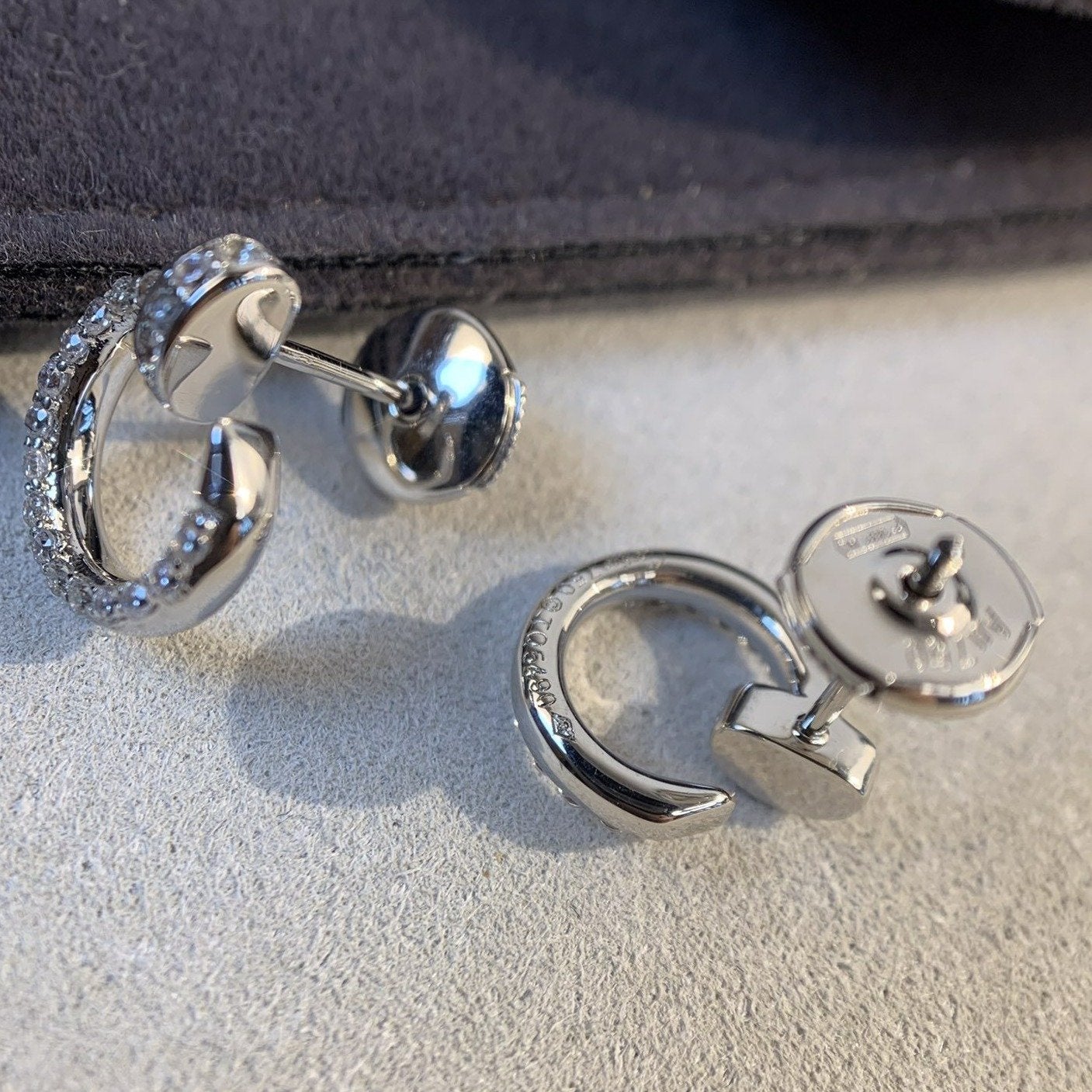 [Lumi Jewelry]JUSTE EARRINGS SILVER DIAMONDS