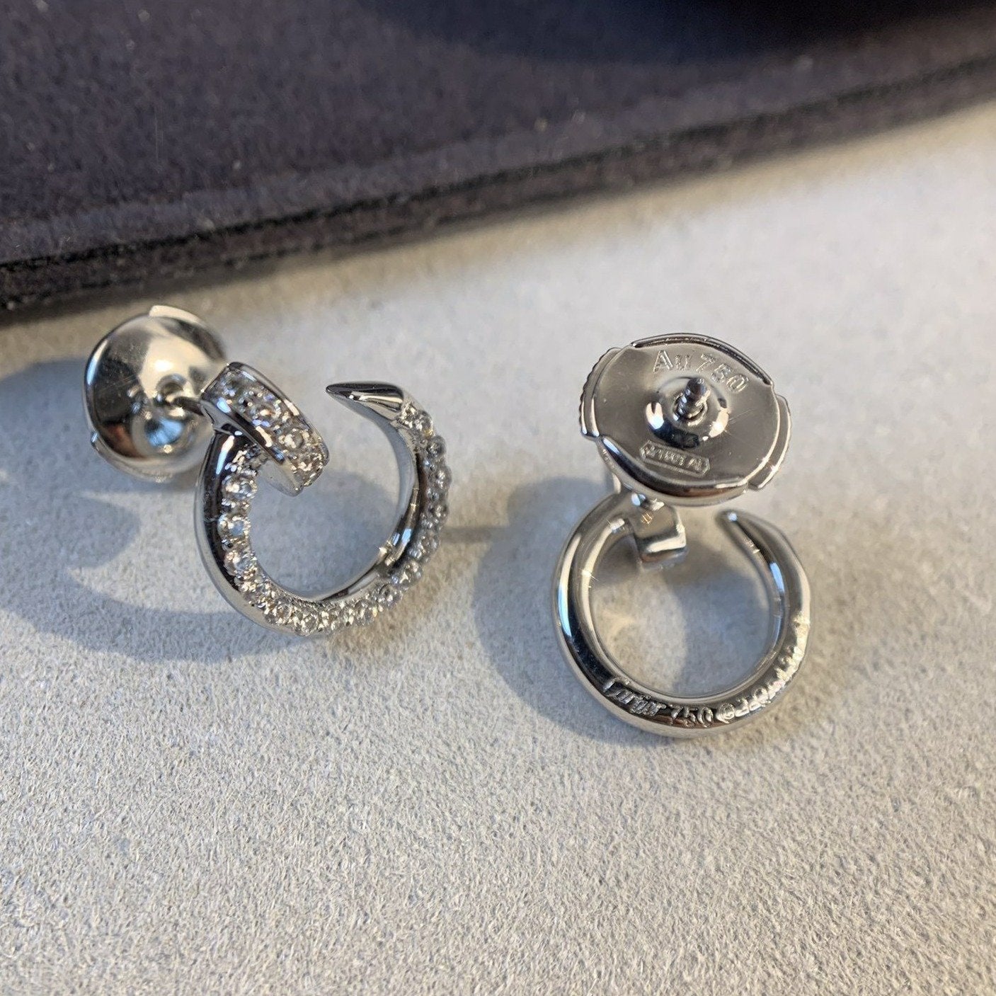 [Lumi Jewelry]JUSTE EARRINGS SILVER DIAMONDS