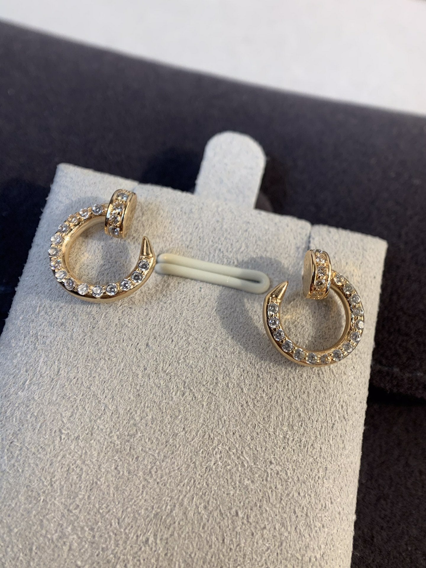 [Lumi Jewelry]JUSTE EARRINGS GOLD DIAMONDS