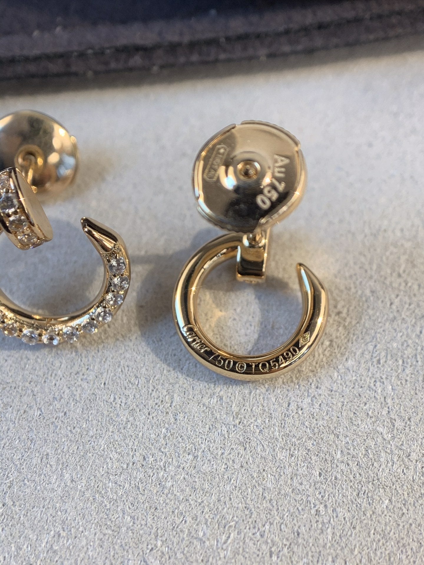 [Lumi Jewelry]JUSTE EARRINGS GOLD DIAMONDS
