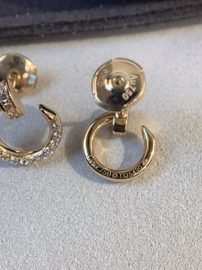 [Lumi Jewelry]JUSTE EARRINGS GOLD DIAMONDS