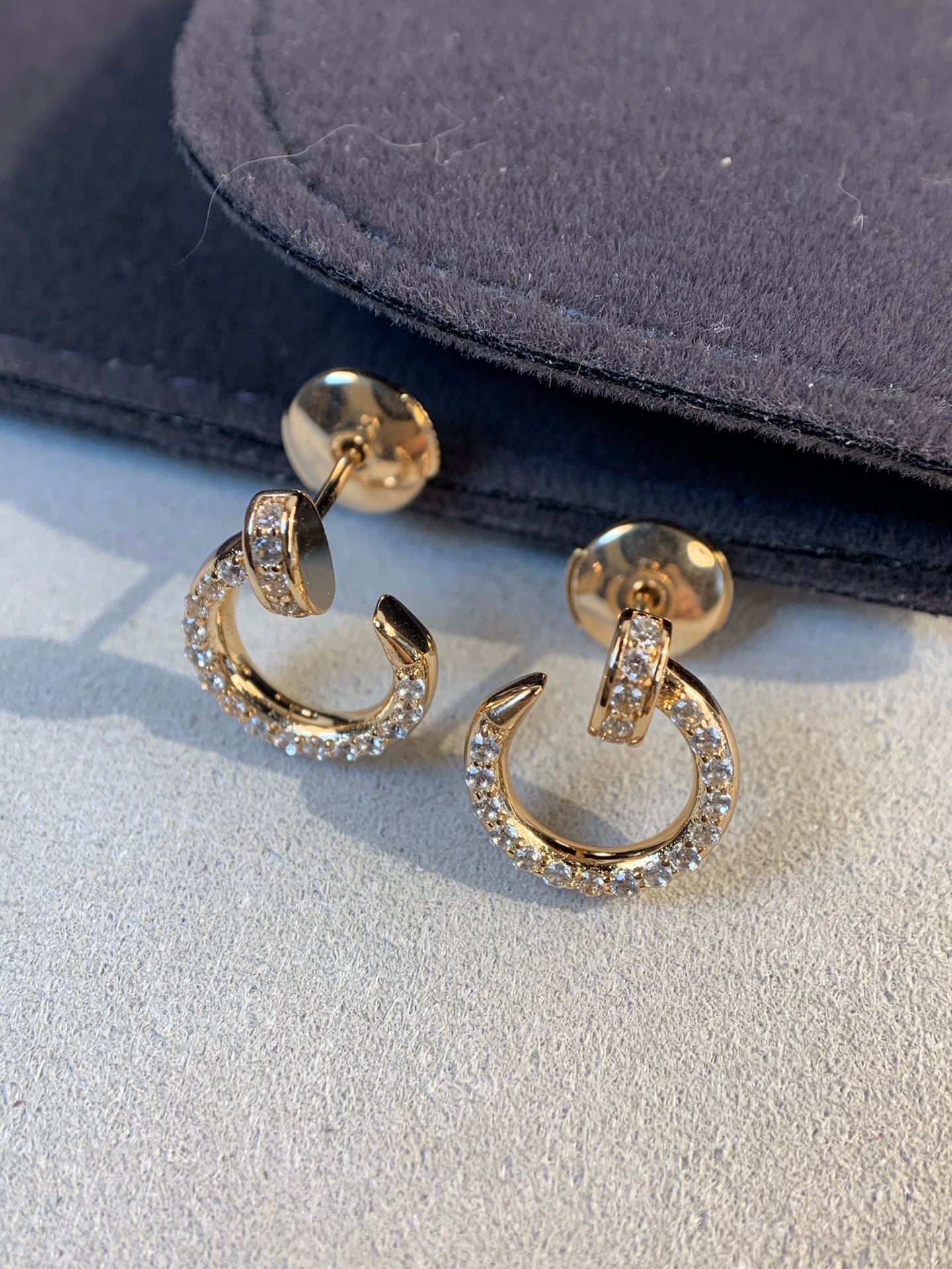 [Lumi Jewelry]JUSTE EARRINGS GOLD DIAMONDS