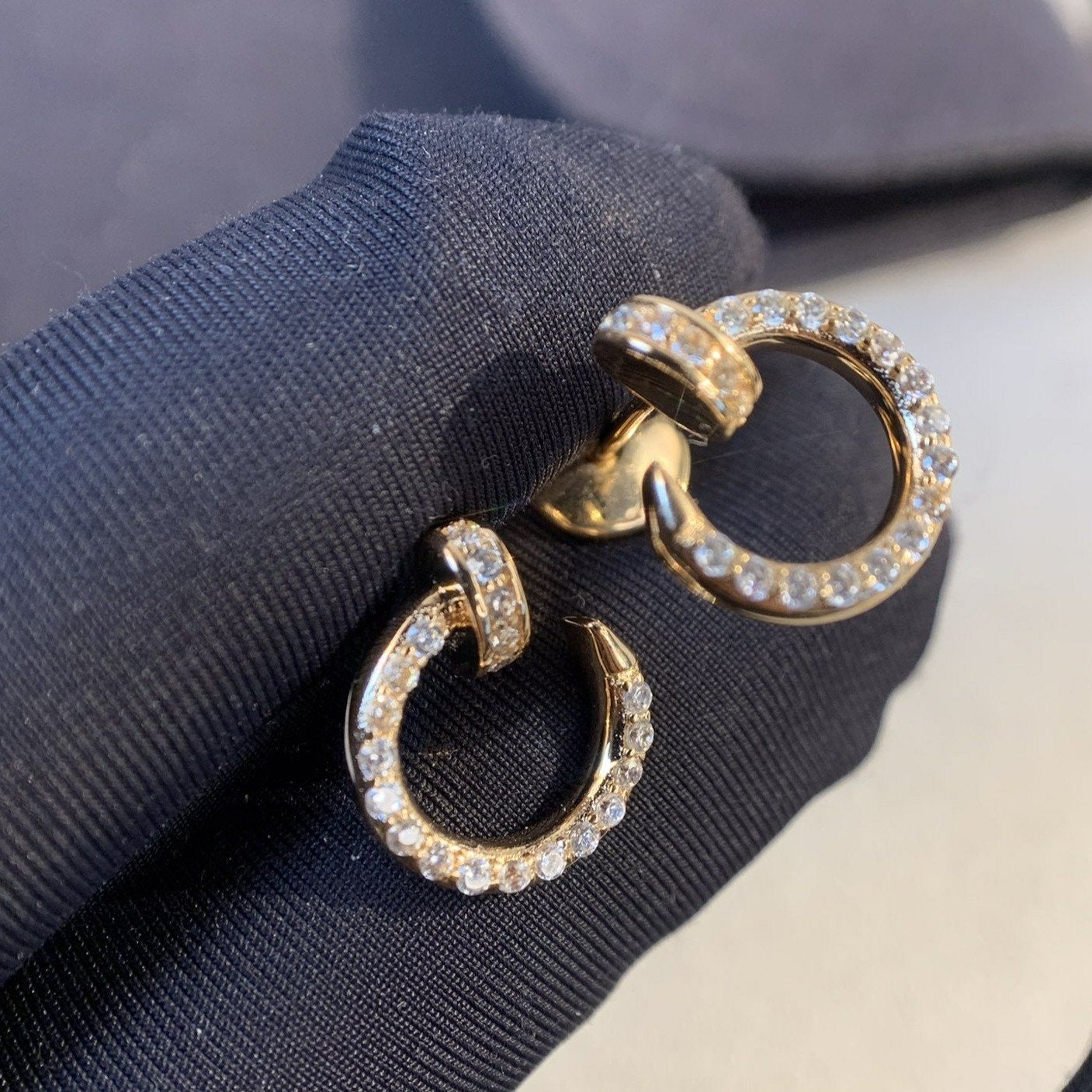 [Lumi Jewelry]JUSTE EARRINGS GOLD DIAMONDS