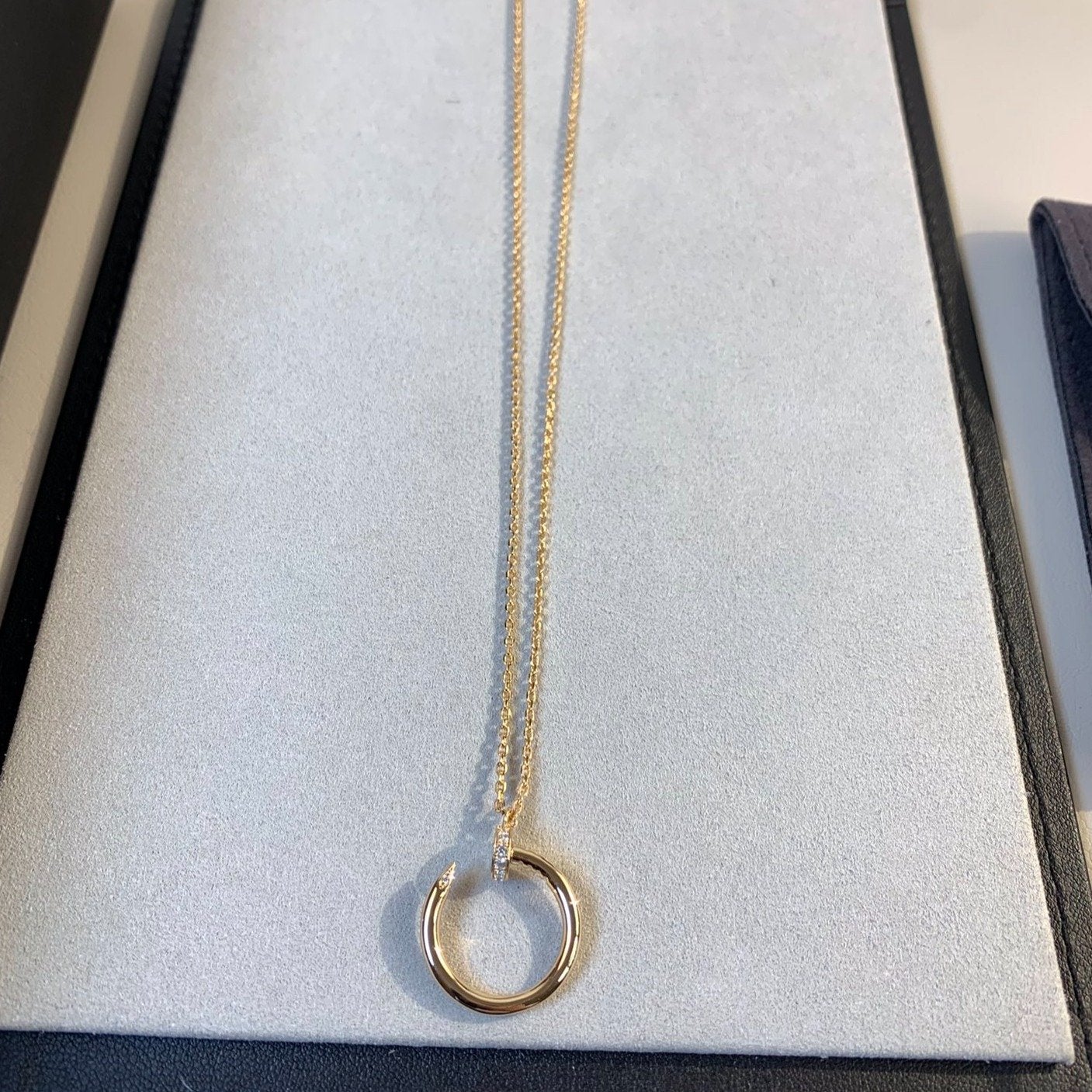 [Lumi Jewelry]JUSTE NECKLACE PINK GOLD