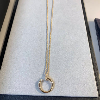 [Lumi Jewelry]JUSTE NECKLACE PINK GOLD