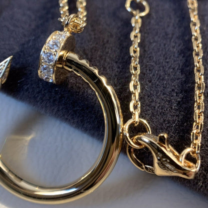 [Lumi Jewelry]JUSTE NECKLACE PINK GOLD