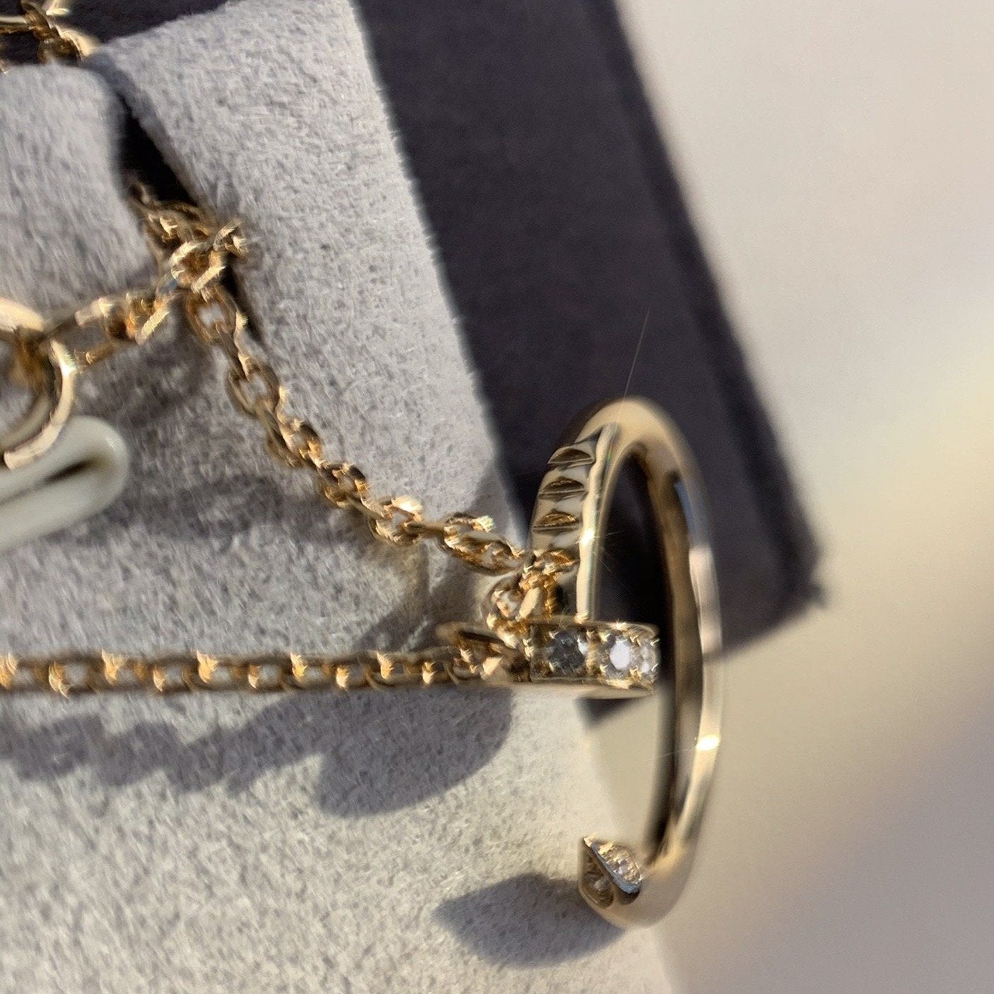 [Lumi Jewelry]JUSTE NECKLACE PINK GOLD