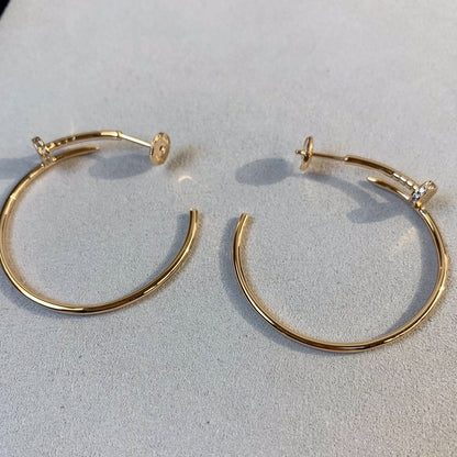 [Lumi Jewelry]JUSTE EARRINGS GOLD DIAMONDS 1.8MM