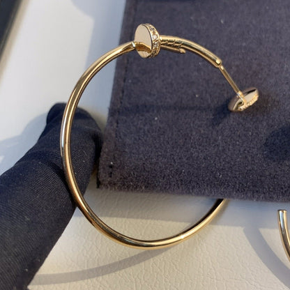 [Lumi Jewelry]JUSTE EARRINGS GOLD DIAMONDS 1.8MM