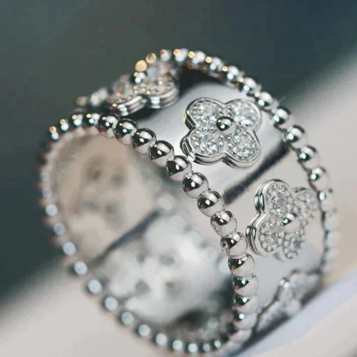 [Lumi Jewelry]CLOVER KALEIDOSCOPE RING 10MM