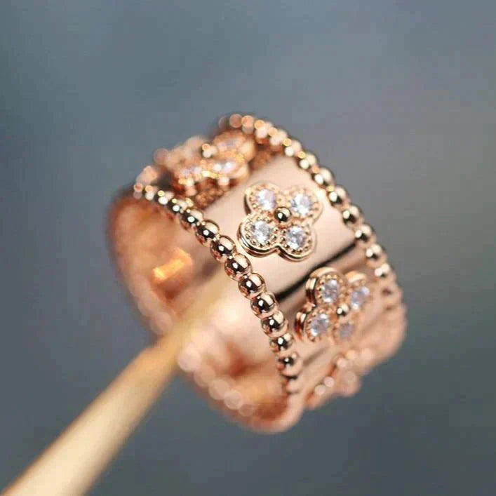 [Lumi Jewelry]CLOVER KALEIDOSCOPE RING 10MM