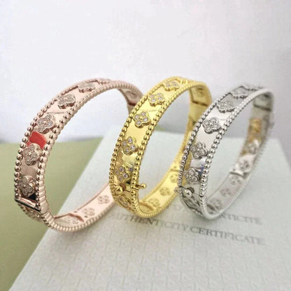 [Lumi Jewelry]CLOVER BRACELET 8MM DIAMONDS
